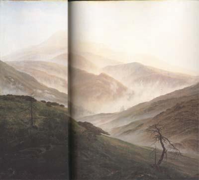 Caspar David Friedrich Mist Rising in the Riesengebirge (mk10) oil painting image